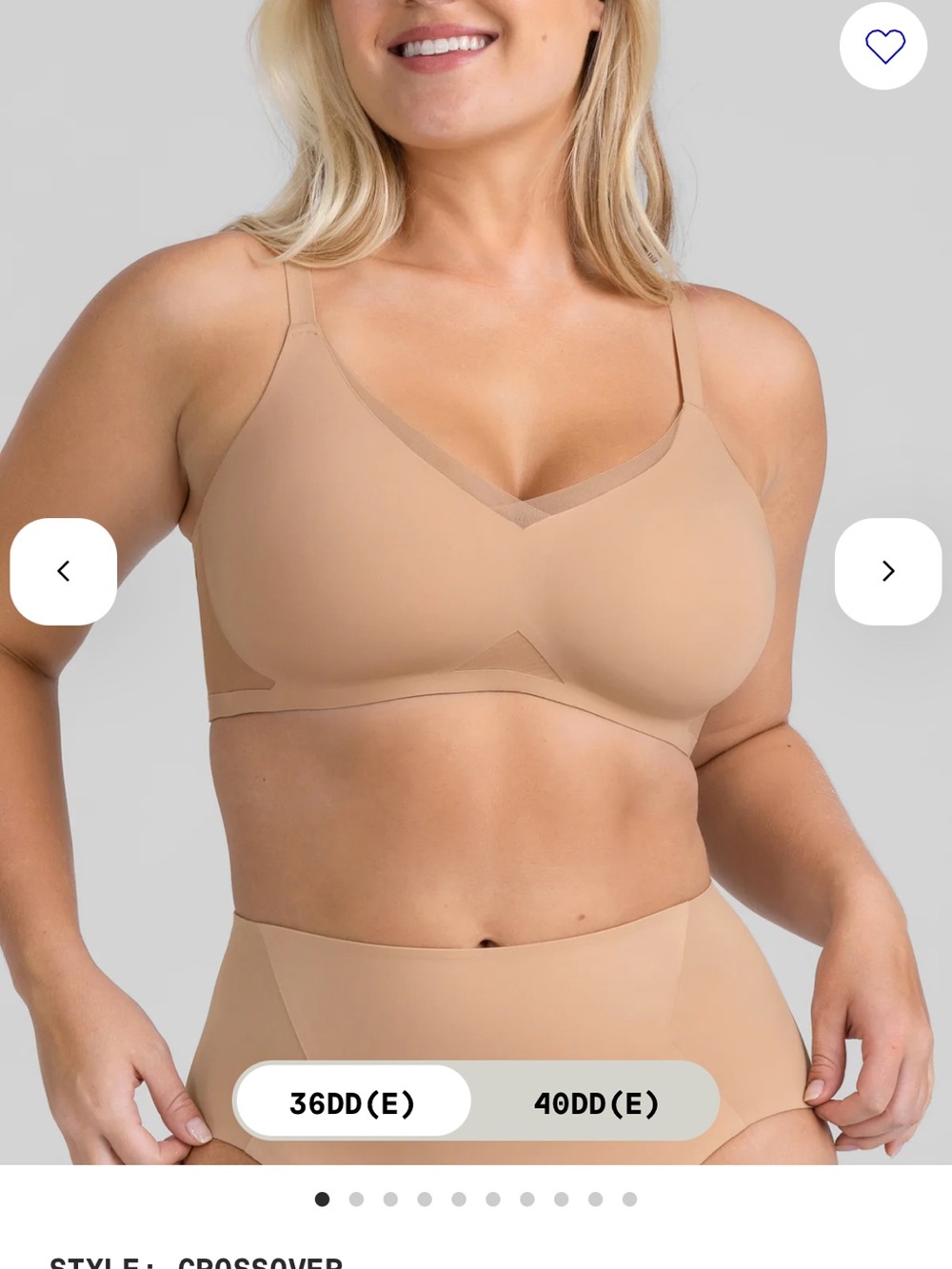 Honeylove Seamless Nude Crossover Wireless Bra, XL